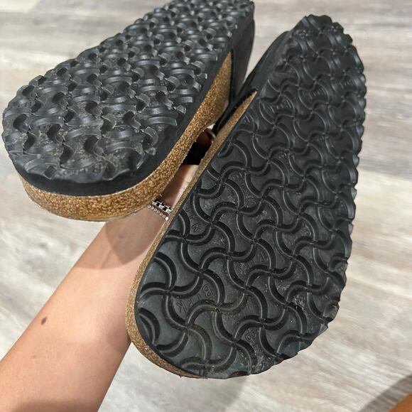 Birkenstock Black Gizeh One Strap Sandals Size EU 39 - Picture 5 of 6